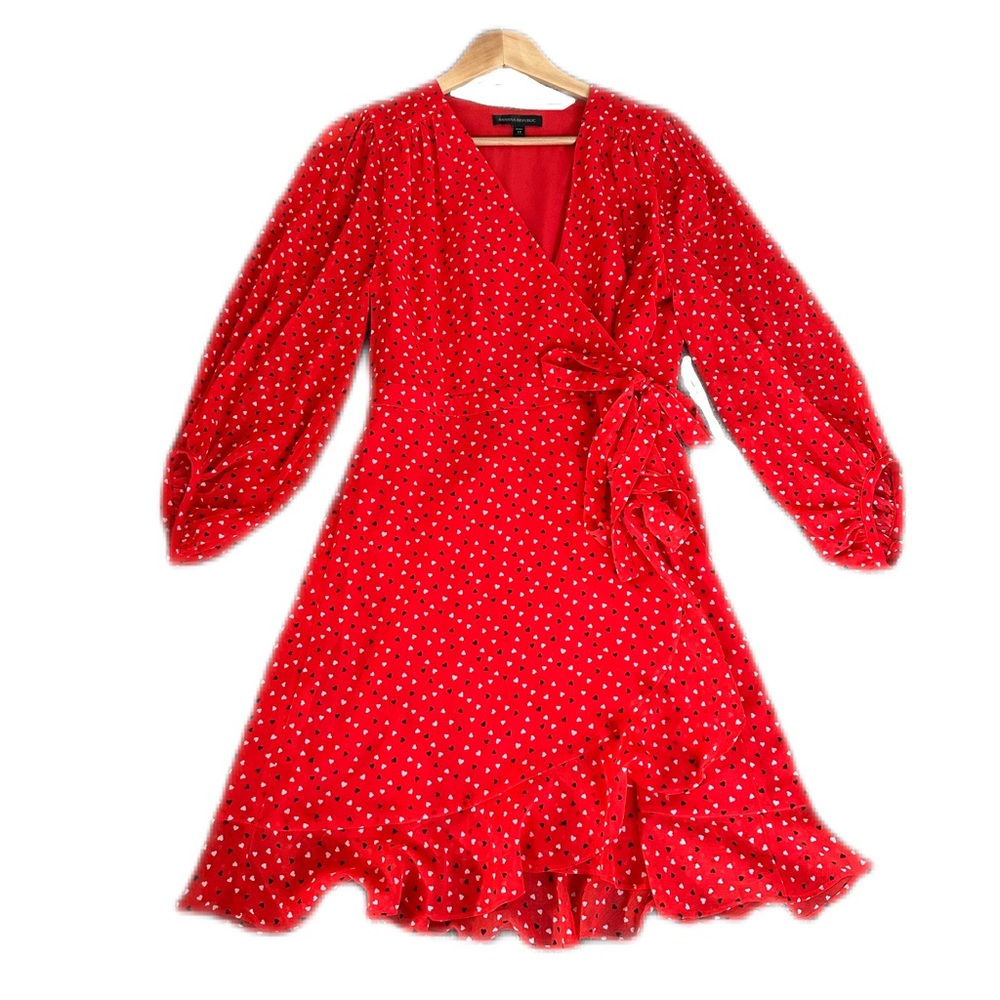 Banana Republic wrap mini cocktail dress Size 12 petite